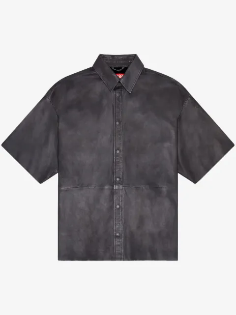 Diesel S-EMIN-LTH leather shirt