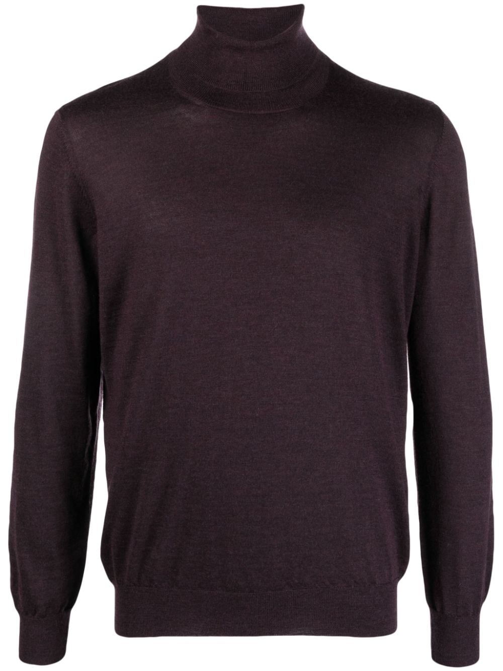 Barba Roll-neck Cashmere-blend Jumper In Purple