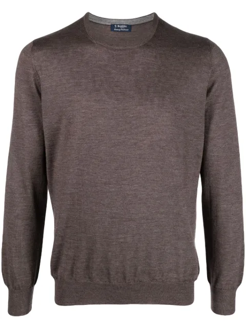 Barba crew-neck fine-knit jumper