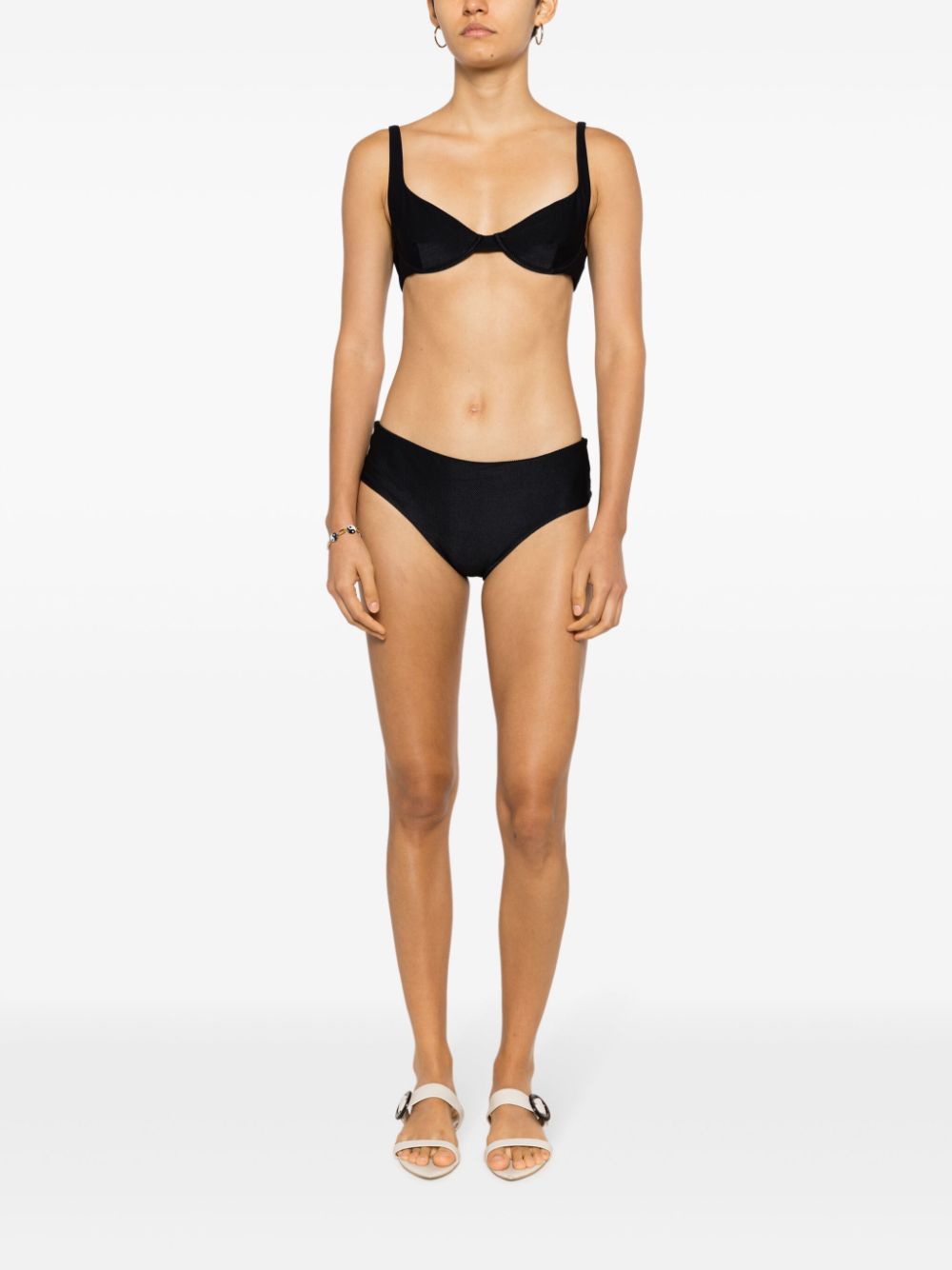 Lenny Niemeyer High waist bikinislip - Zwart