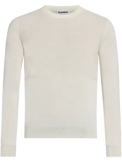 Jil Sander crew-neck virgin wool jumper