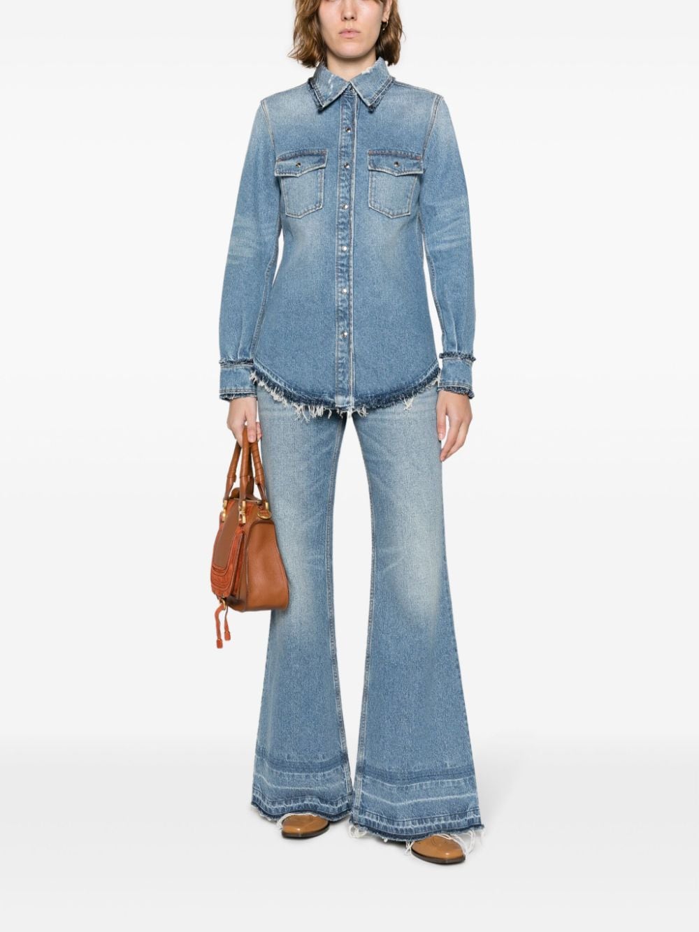 Chloé Denim blouse Blauw