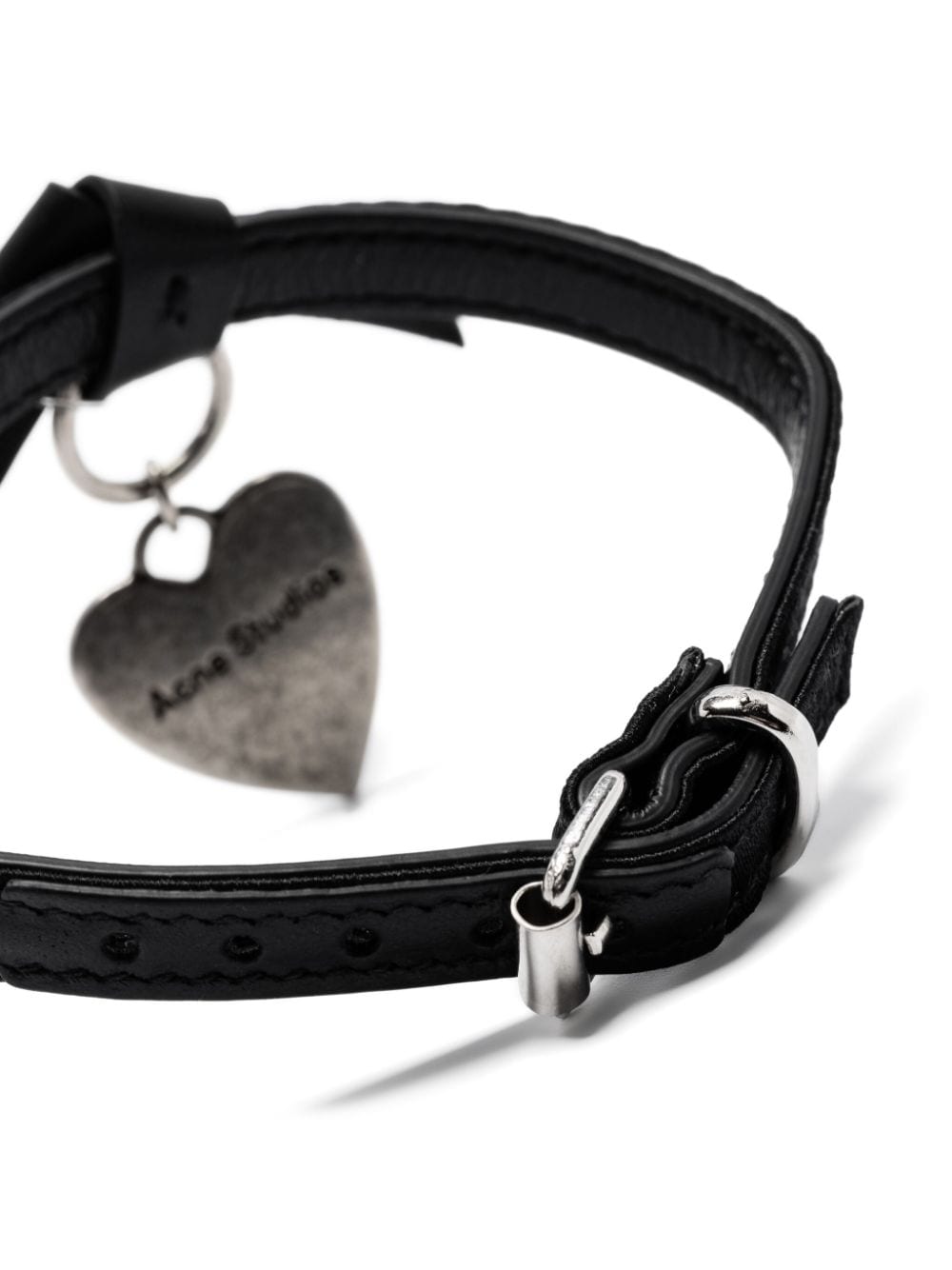 Acne Studios Armband met hart bedel - Zwart