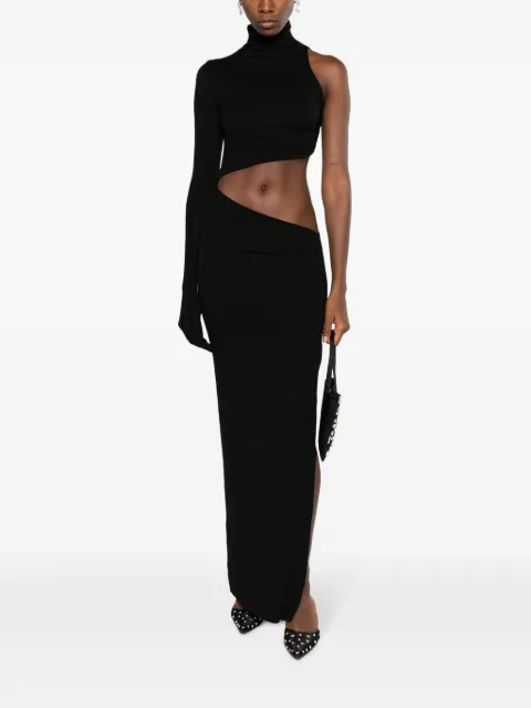 MANURI Tetris cut-out midi dress MRAW2324DN020 - 1