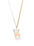 Nick Fouquet statement-pendant anchor-chain necklace - White