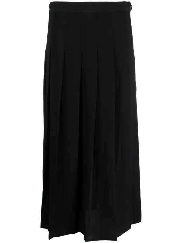 Polo Ralph Lauren Pleated Hight-waist Skirt in Black