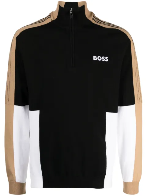BOSS Zolkar colour-block sweatshirt