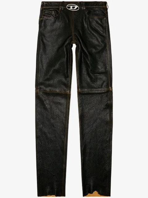 Diesel pantalon en cuir