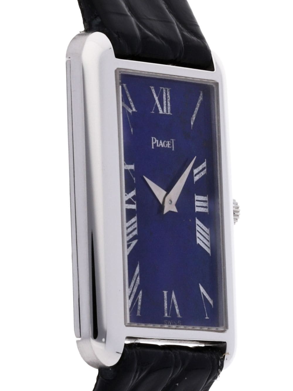 Pre-owned Piaget  Rectangle 23mm In Blue