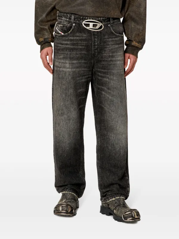Diesel 2010 D-Macs 0JGAE straight-leg Jeans | Black | FARFETCH