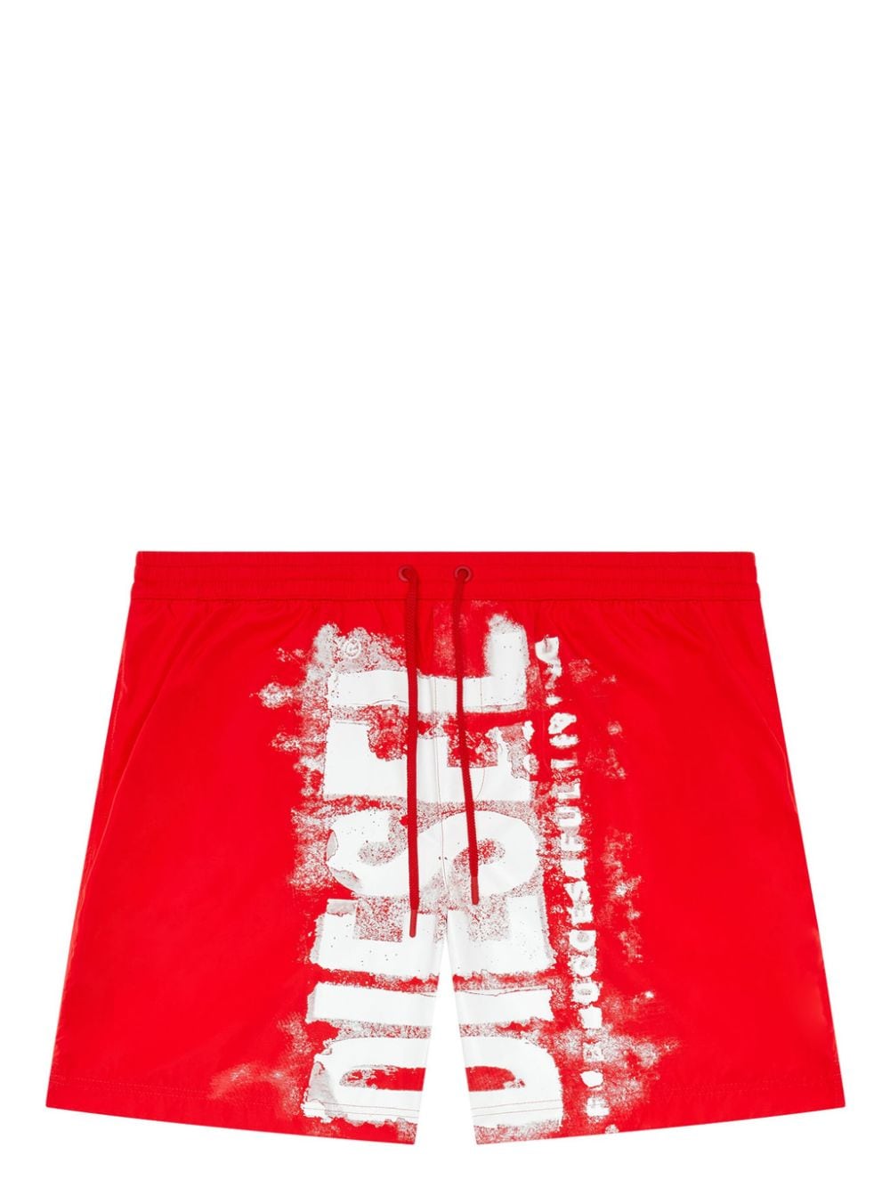 Shop Diesel Bmbx-powel-47.5 Logo-print Swim Shorts In Red