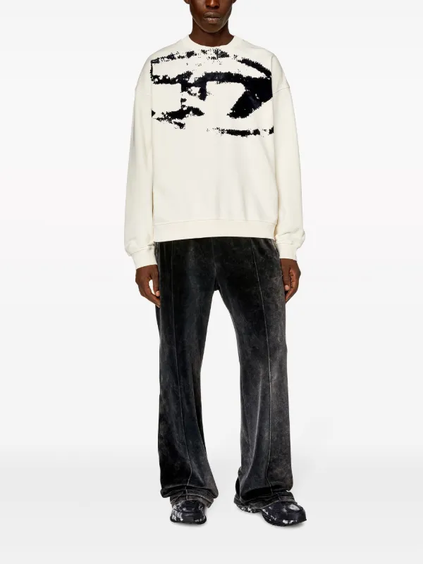 【DIESEL】S-Boxt-N5 Diesel Men's S-BOXT-N5 Oversized D-Logo Sweatshirt | Neiman