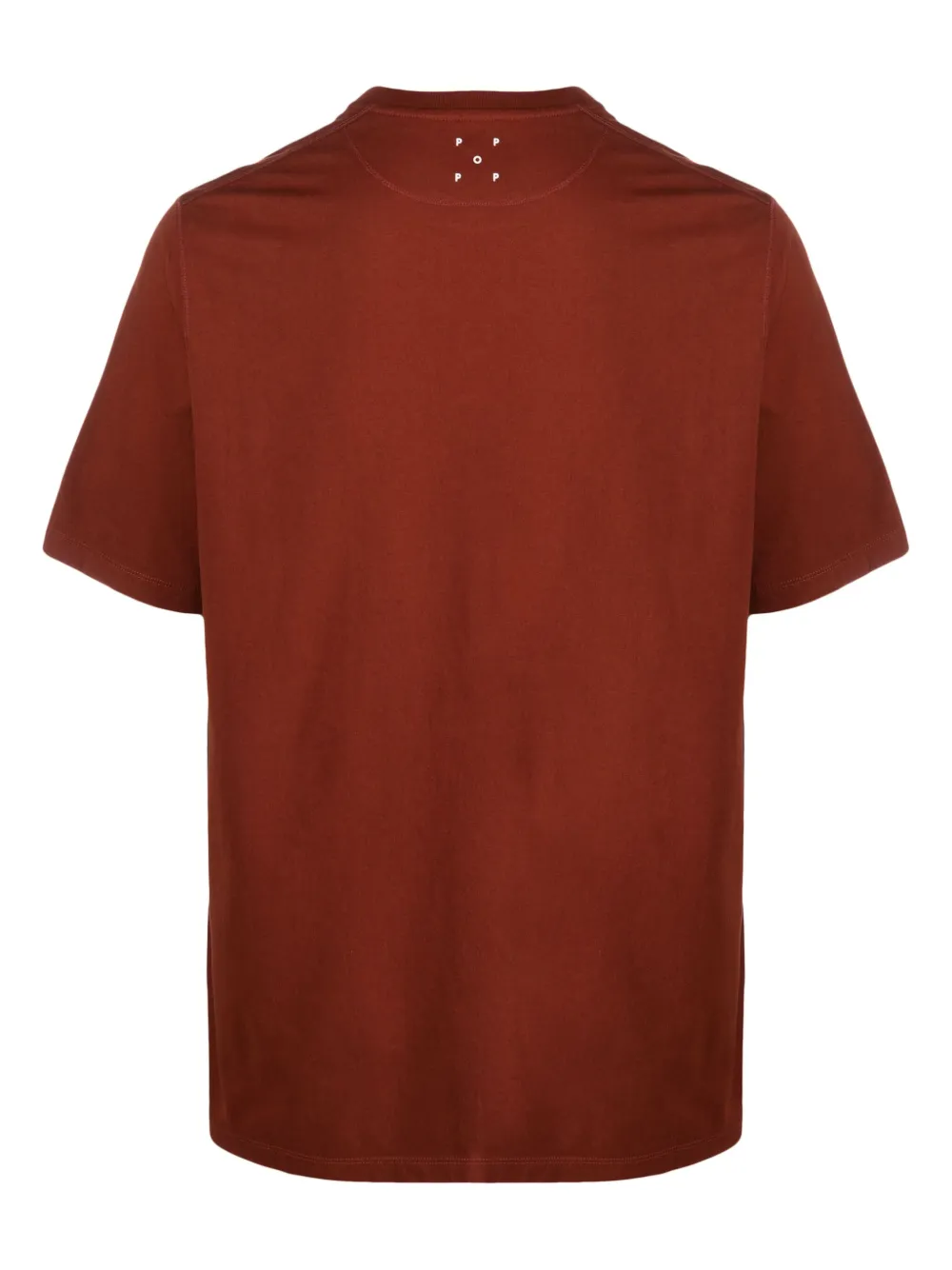 Pop Trading Company logo-appliqué cotton T-shirt - Rood