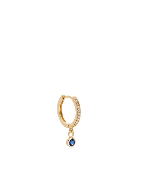 We by WHITEbIRD 18kt yellow gold Ada sapphire and diamond hoop earring