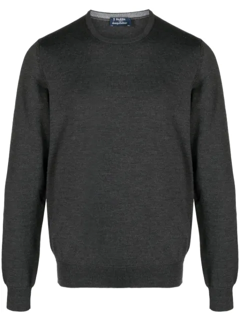 Barba fine-knit virgin-wool jumper