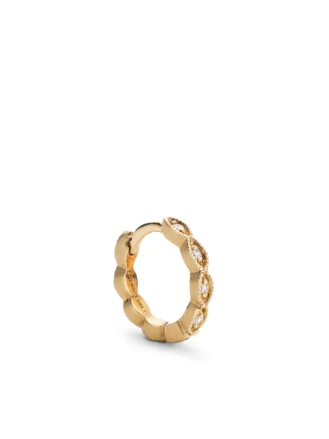 We by WHITEbIRD 18kt yellow gold Maurine diamond hoop earring