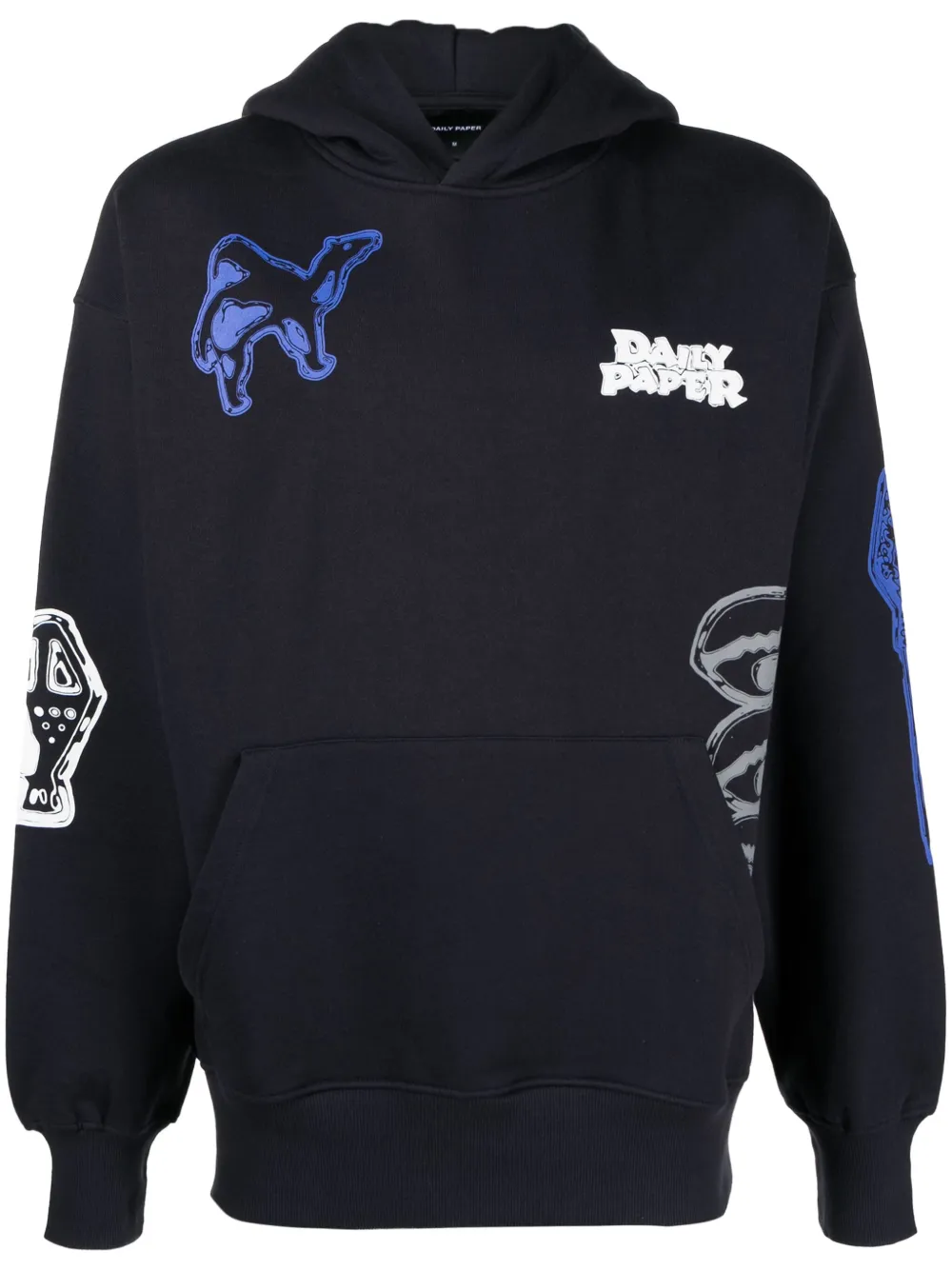 Daily Paper Raymond hoodie met print Blauw