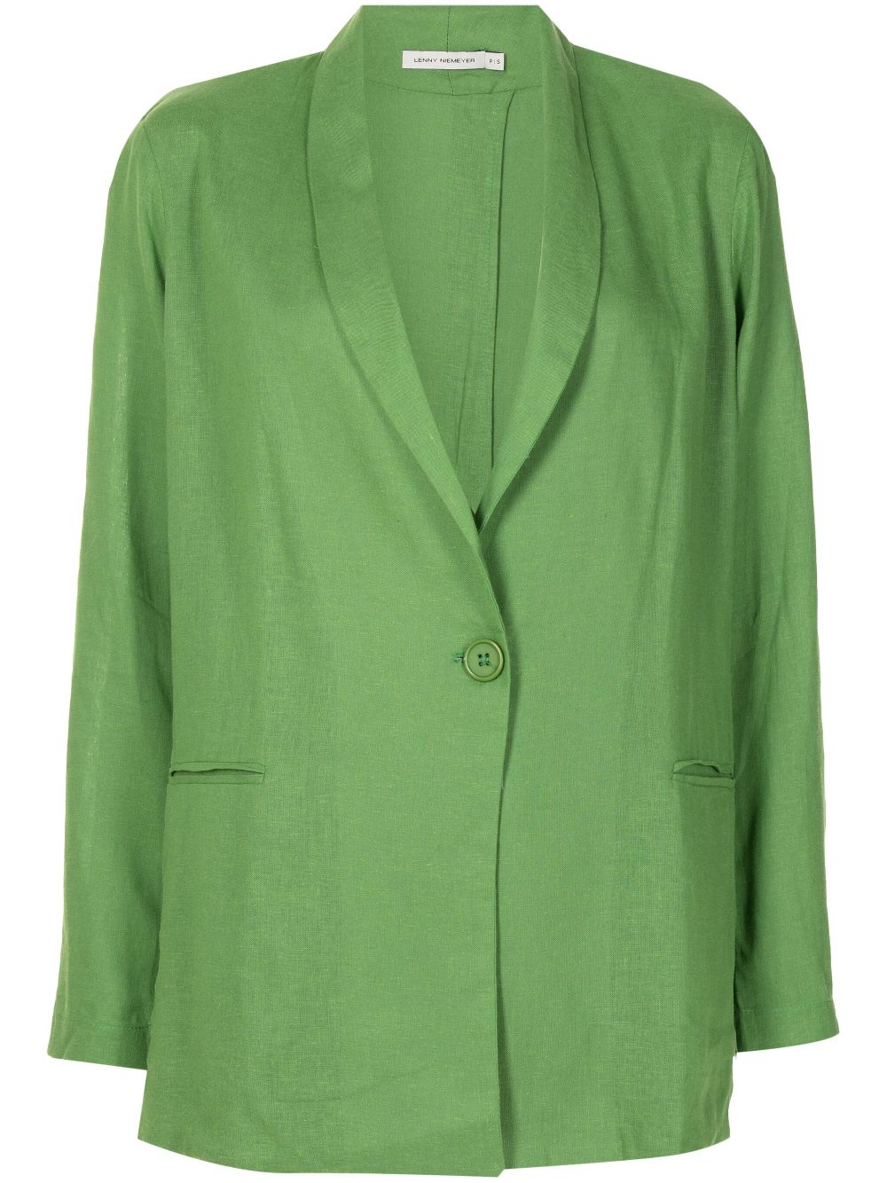 Lenny Niemeyer single-breasted shawl-lapels blazer - Green