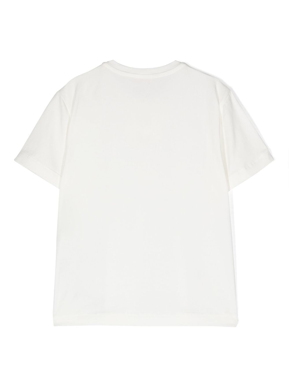 Elisabetta Franchi La Mia Bambina T-shirt verfraaid met bloemenpatch - Wit