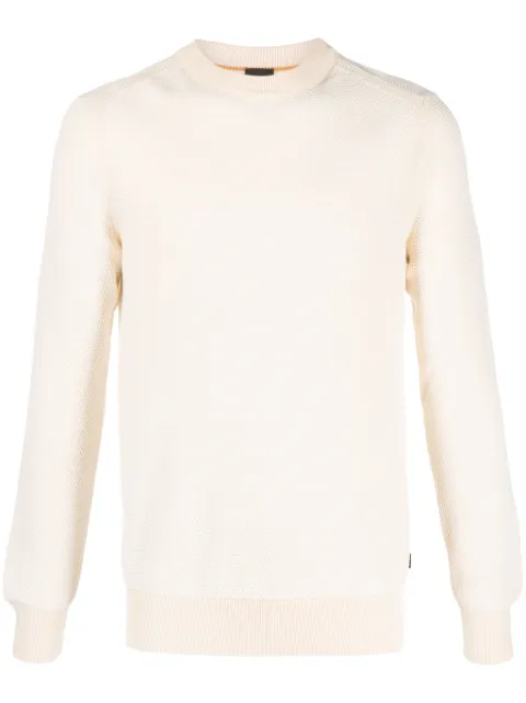 BOSS sudadera con cuello redondo