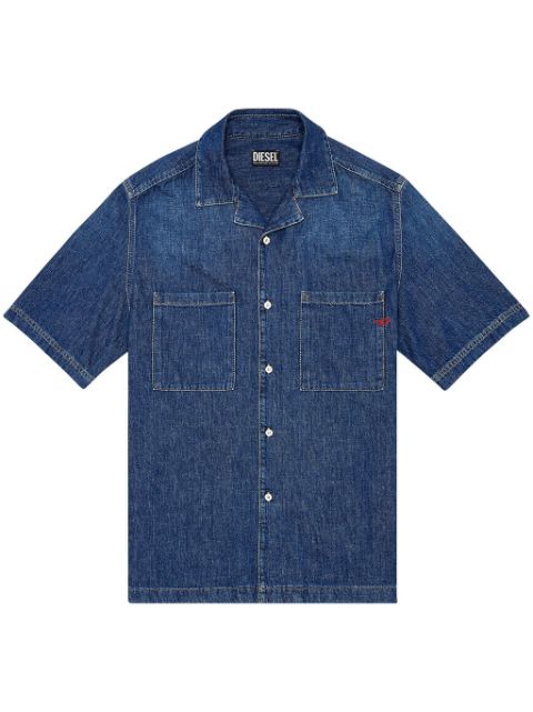 Diesel D-Paroshort short-sleeved denim shirt Men