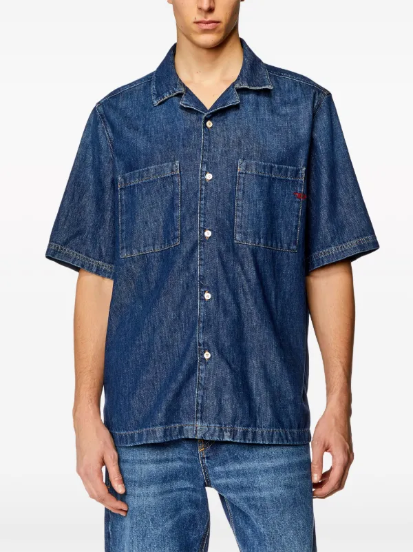 DIESEL D-PAROSHORT DENIM SHIRT　ディーゼル　シャツ Diesel D-Paroshort デニムシャツ | ブルー | FARFETCH JP