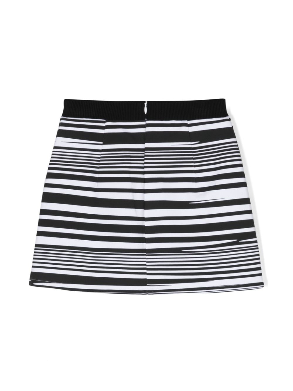 Shop Missoni Elasticated-waistband Striped Skirt In Black