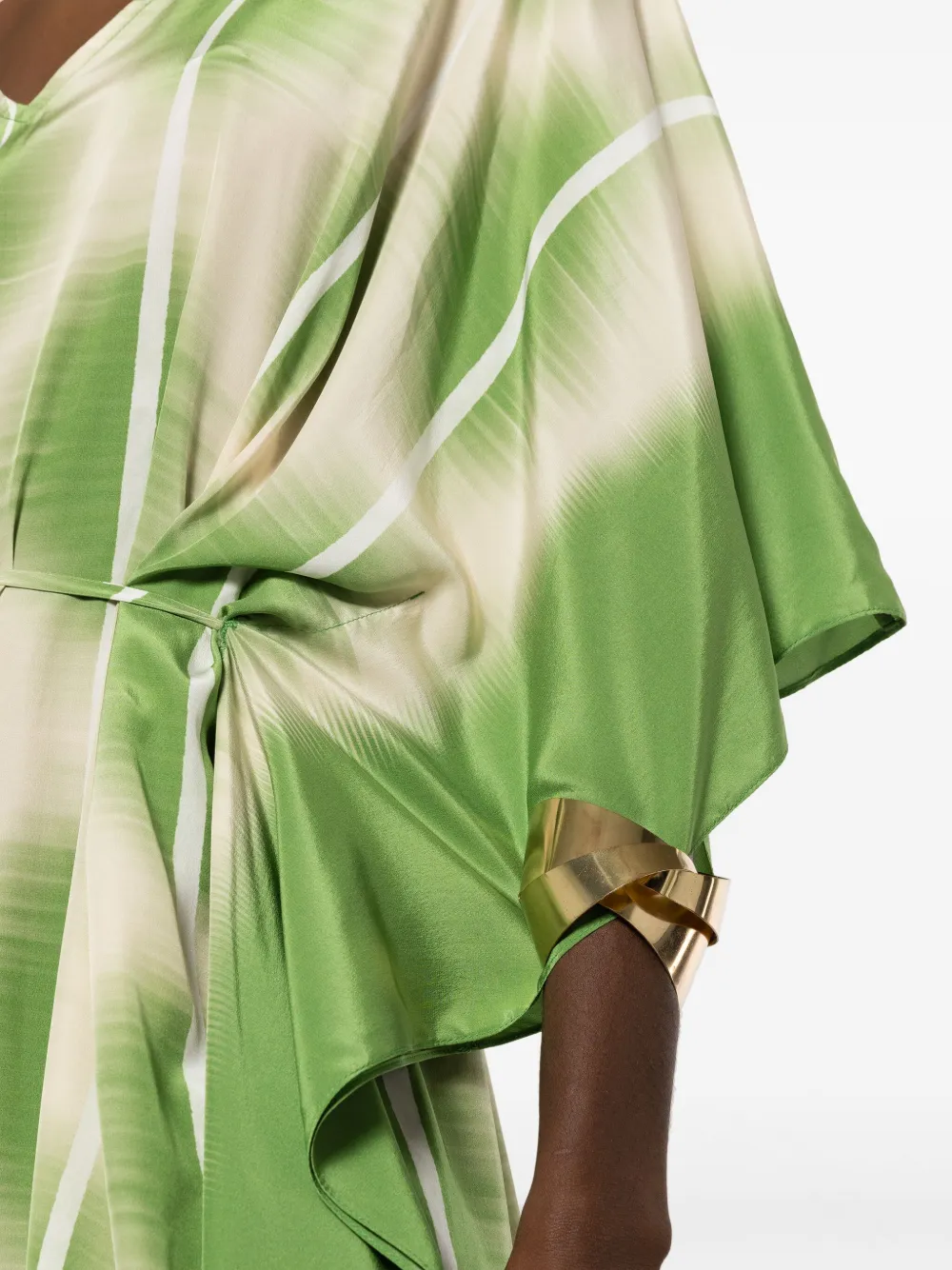 Lenny Niemeyer Abstract-print Beach Cover-up In Green