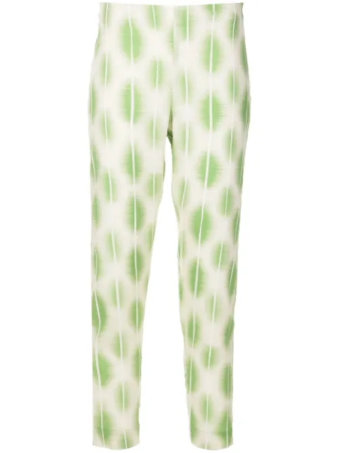 Lenny Niemeyer abstract-print stretch-silk trousers