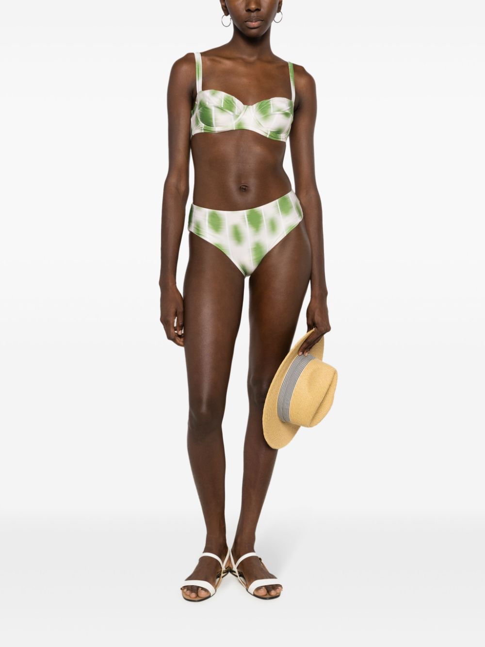 Lenny Niemeyer Bikinitop met abstract patroon - Groen