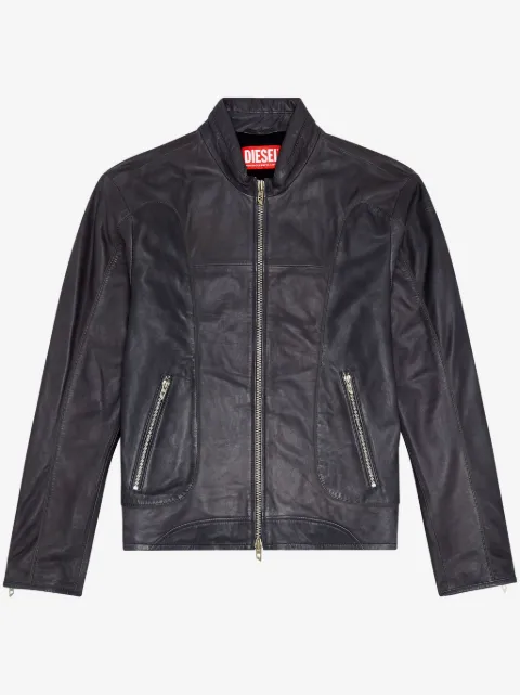 Diesel L-Krix leather biker jacket