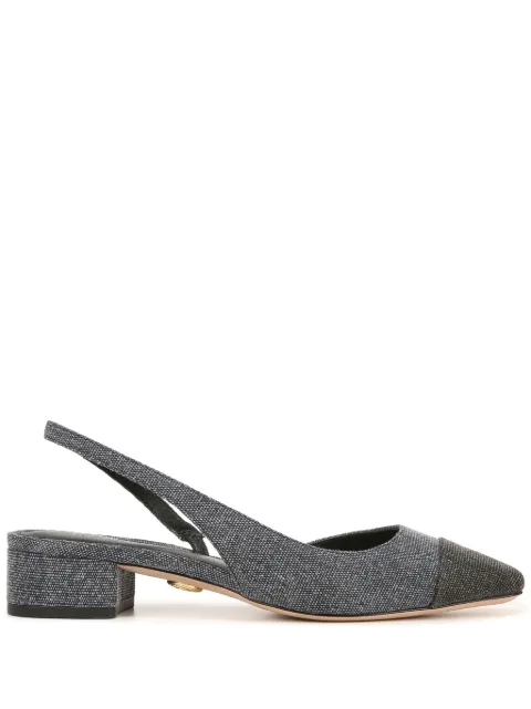 Veronica Beard Cecile slingback denim pumps