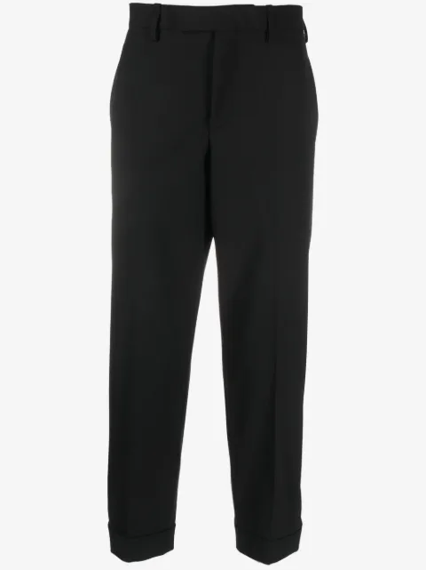 Neil Barrett cropped gabardine tapered trousers
