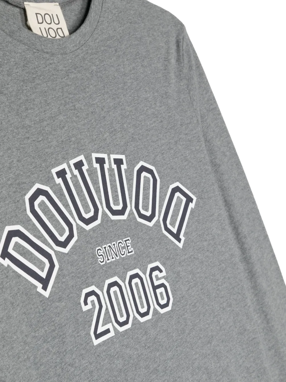 Douuod Kids T-shirt met logoprint Grijs