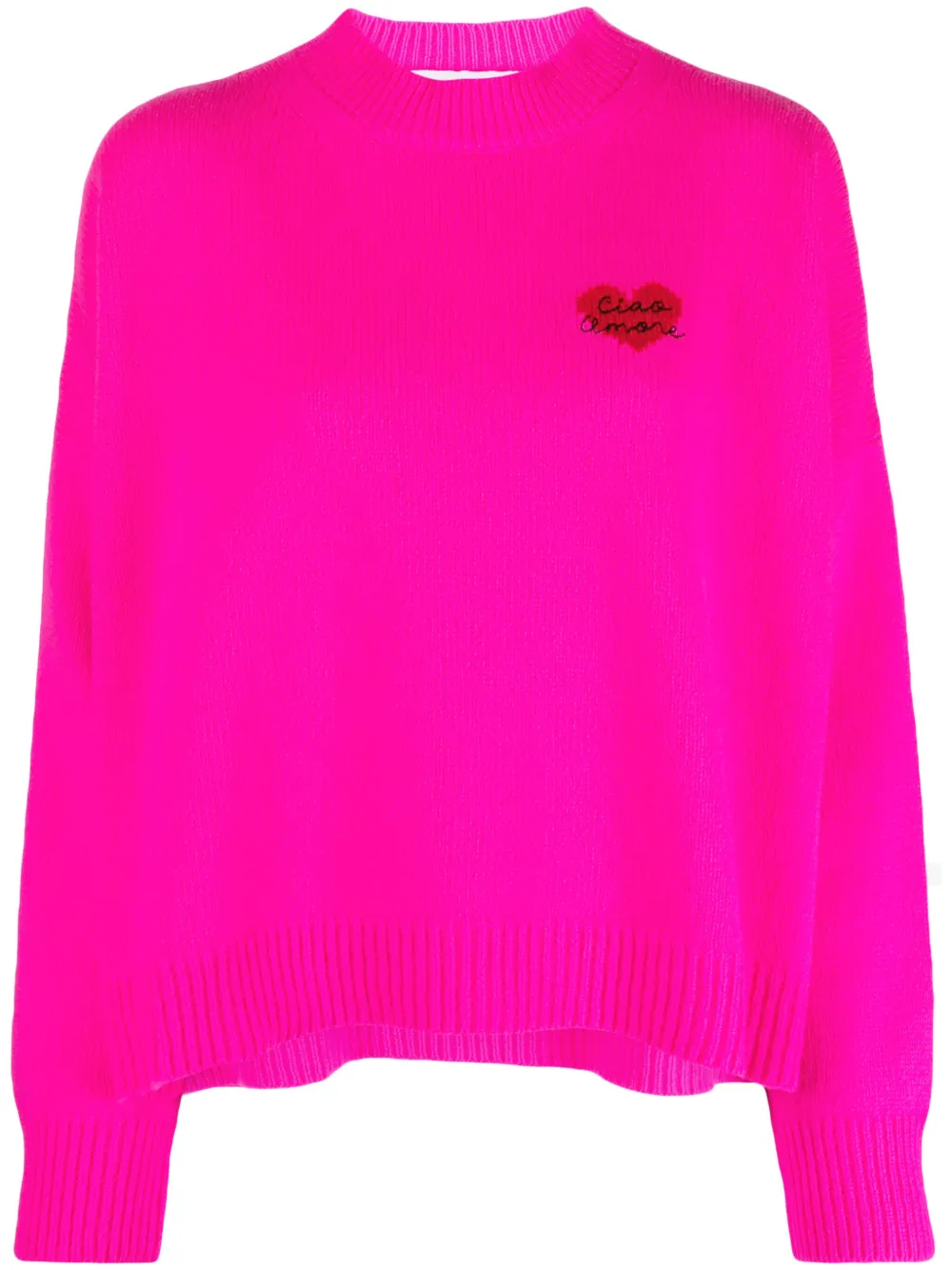 Giada Benincasa Intarsia trui Roze