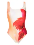 Lenny Niemeyer Flora-print open-back swimsuit - Multicolour