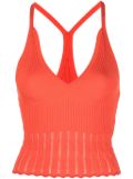 Scotch & Soda U-neck ribbed tank top - Orange