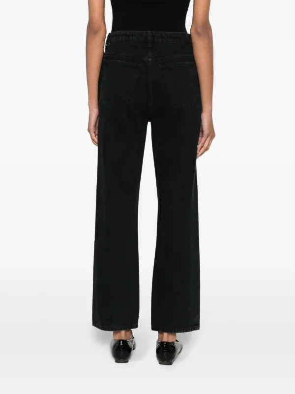 【関税込み】KHAITE ブラック Abigail ジーンズ KHAITE Abigail straight-leg Jeans | Black | FARFETCH