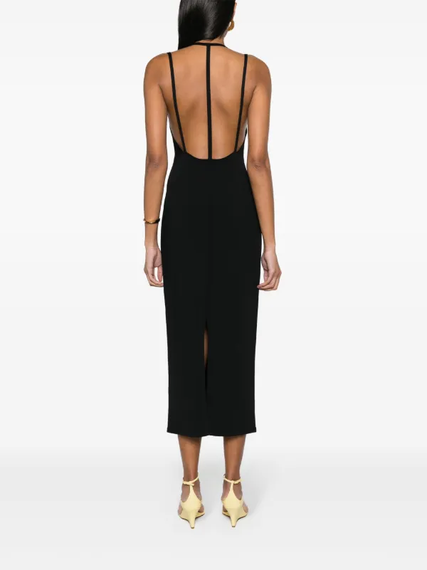 KHAITE Terri V-neck Maxi Dress | Black | FARFETCH KHAITE Terri V-neck Maxi Dress | Black | FARFETCH