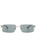 Cartier Eyewear Panther rectangle-frame sunglasses - Gold