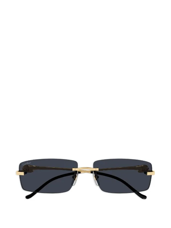 Cartier Eyewear Panther スクエアフレーム サングラス | ゴールド