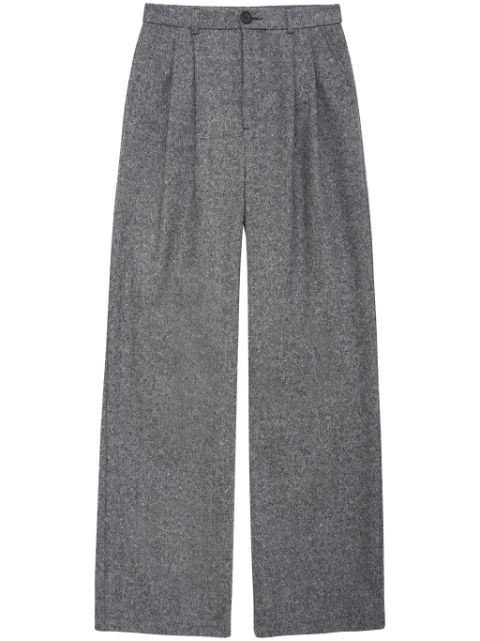 ANINE BING Carrie wide-leg wool trousers