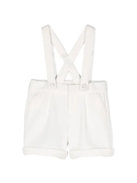 Dolce & Gabbana Kids textured detachable-strap dungaree shorts