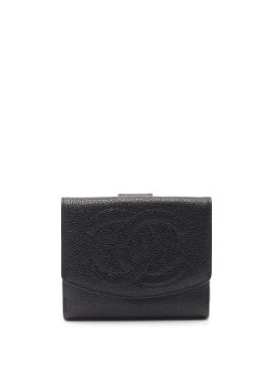 Chanel Pre-owned 2020-2021 CC-logo Quilted Earphone Case - Black