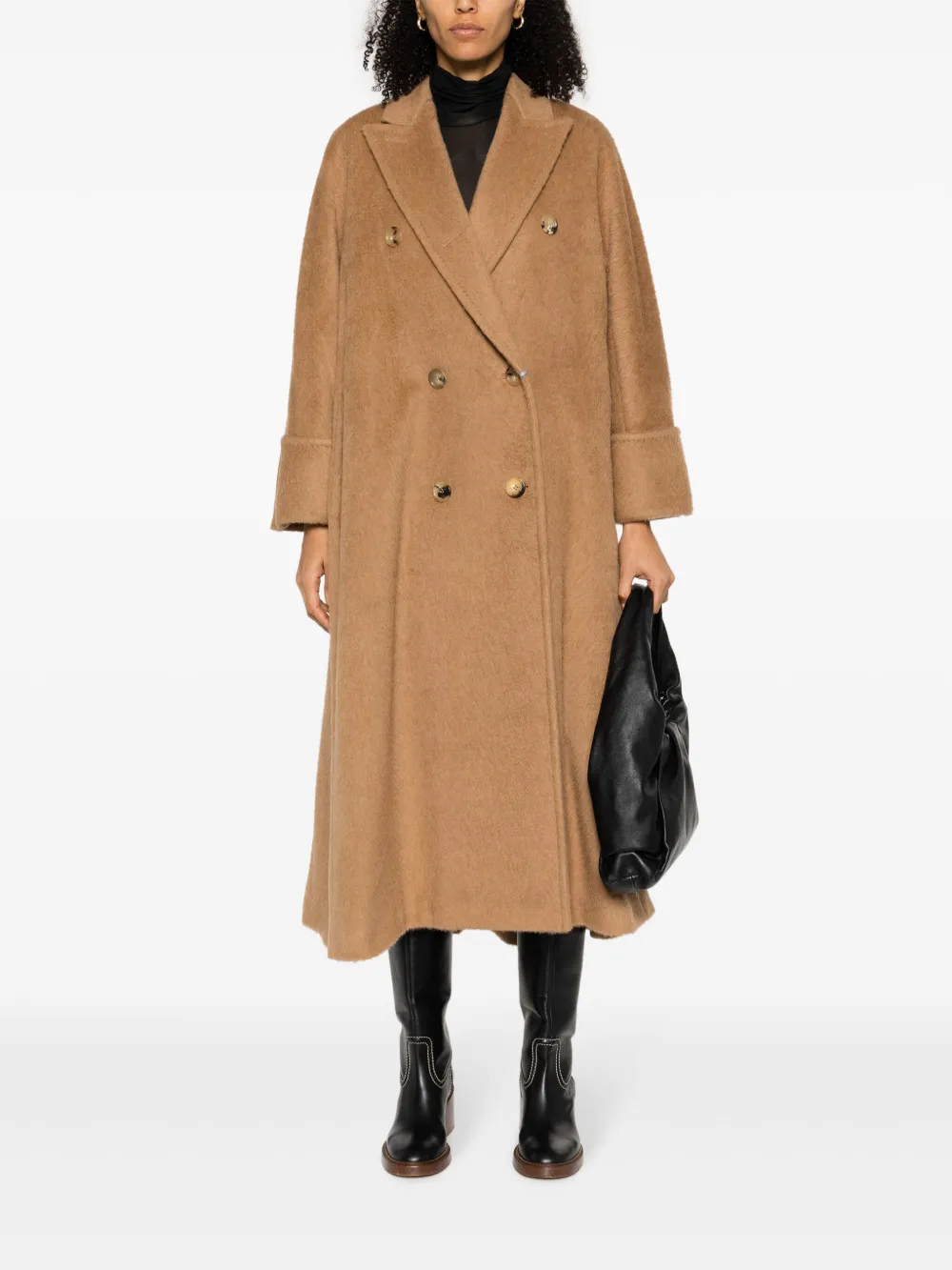 Max Mara Jas met dubbele rij knopen - Bruin