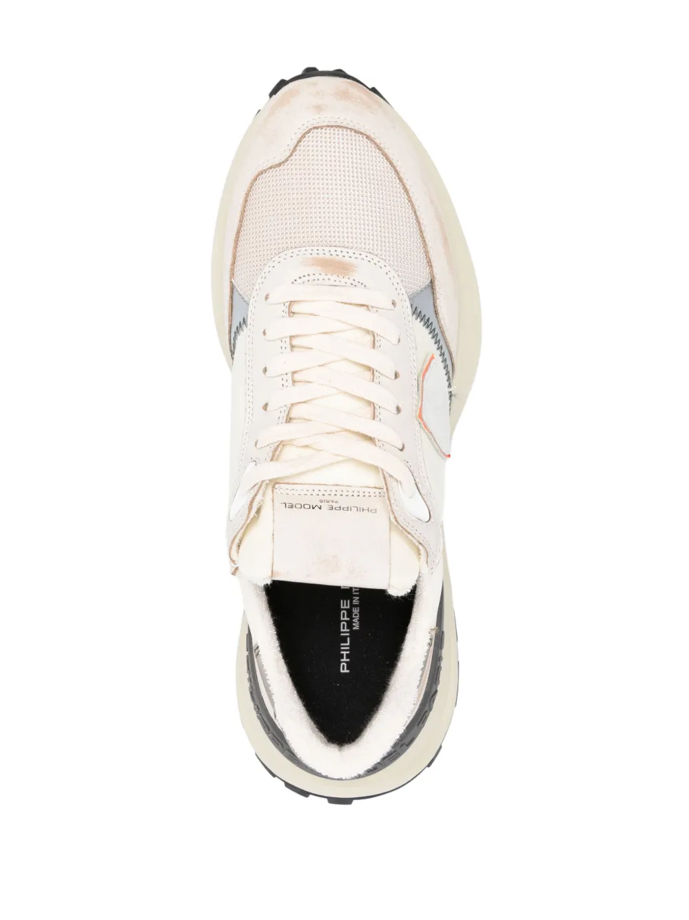 Shop Philippe Model Paris Tropez 2.1 Low-top Panelled Sneakers In Nude