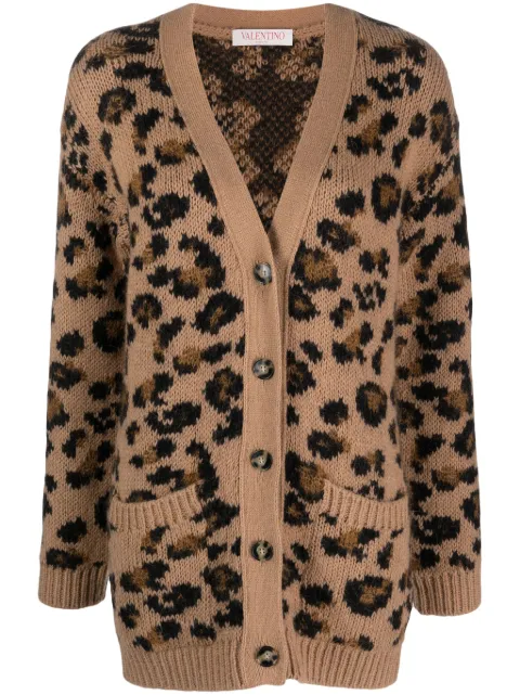 Valentino Garavani Valentino animalier cardigan