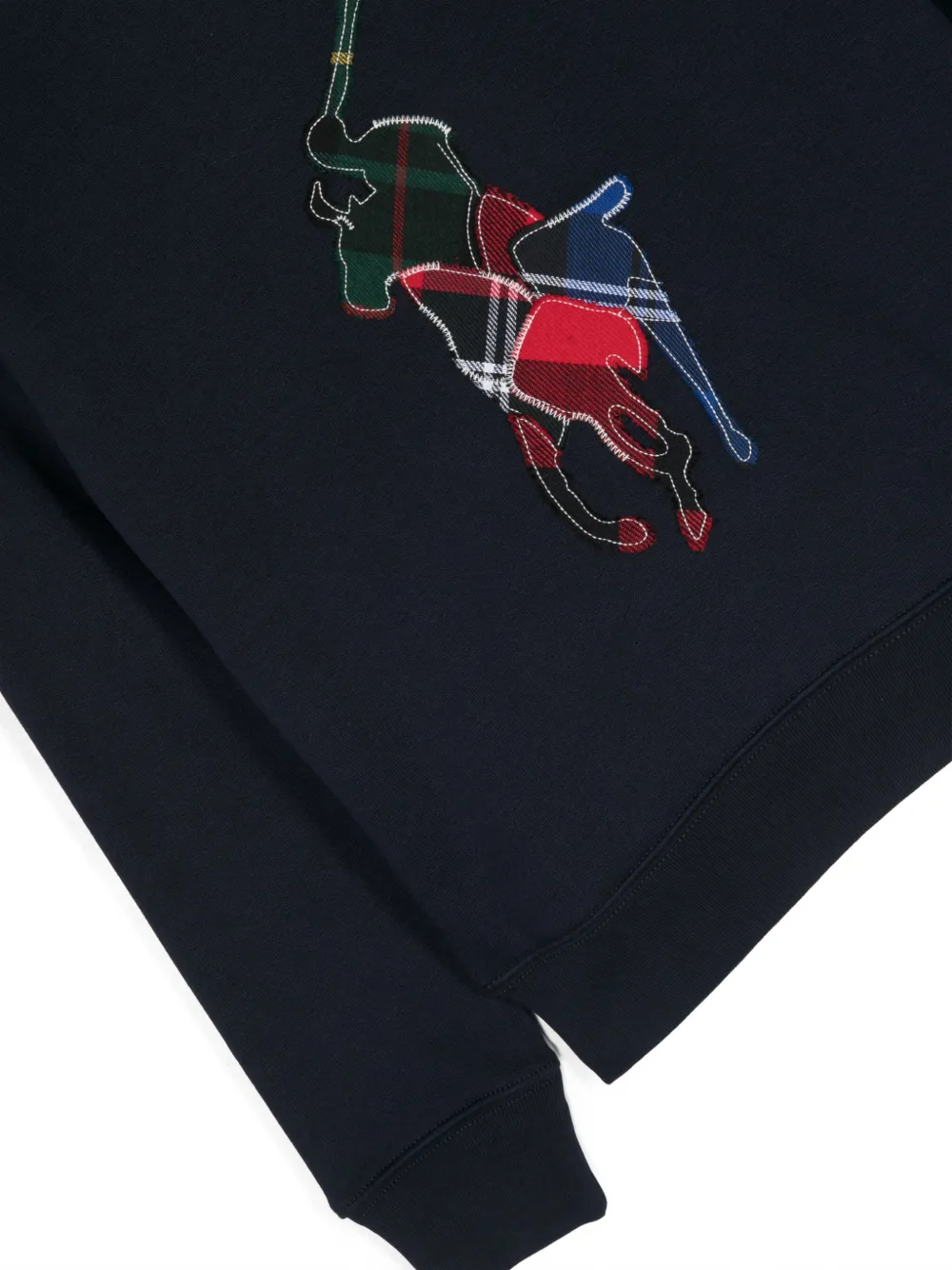 POLO RALPH LAUREN KIDS Hoodie met geborduurd logo Blauw