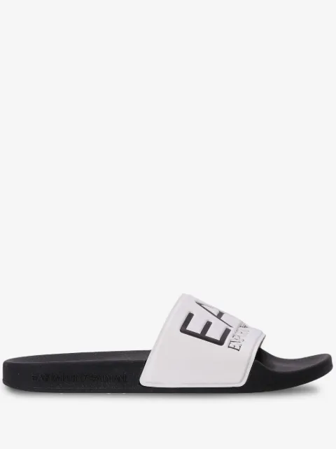 Ea7 Emporio Armani flip flops con logo en relieve