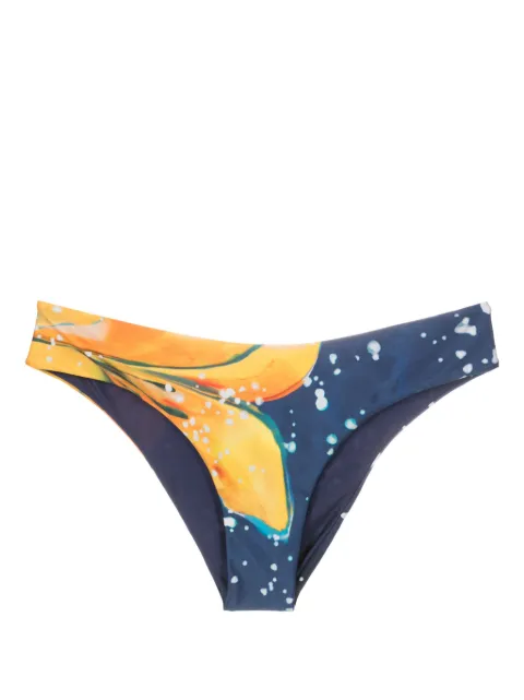 Lenny Niemeyer bikini bottom con tiro medio y estampado abstracto